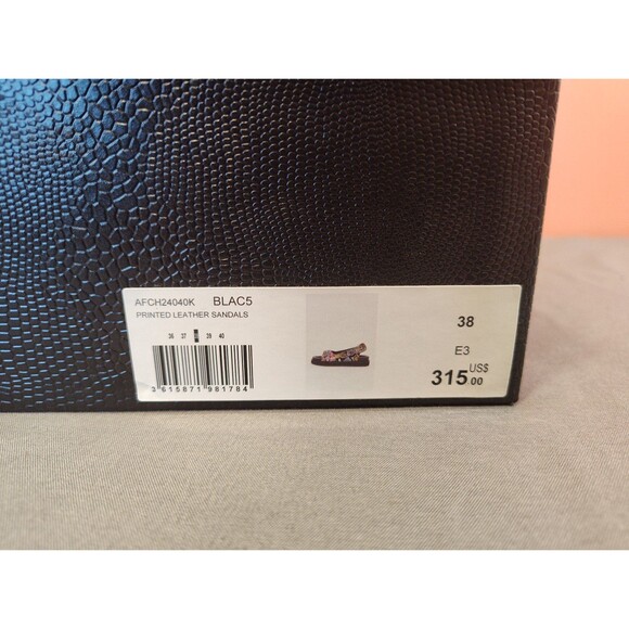 Women's The Kooples Snake Print Western Flat Sandal 38 US 7.5 - Picture 8 of 8